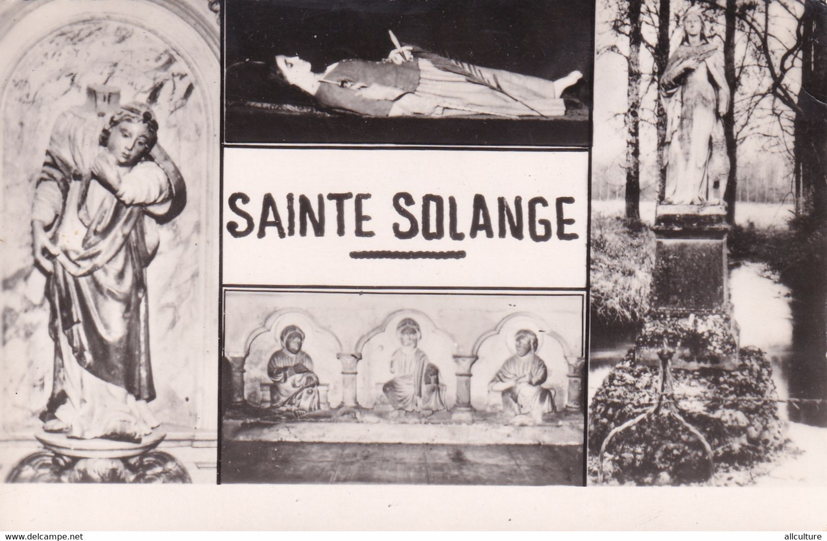 A9800- SAINTE SOLANGE FONTAINE, STATUE, CORPS SAINT, CHER MONUMENTS FRANCE VINTAGE POSTCARD - Monuments