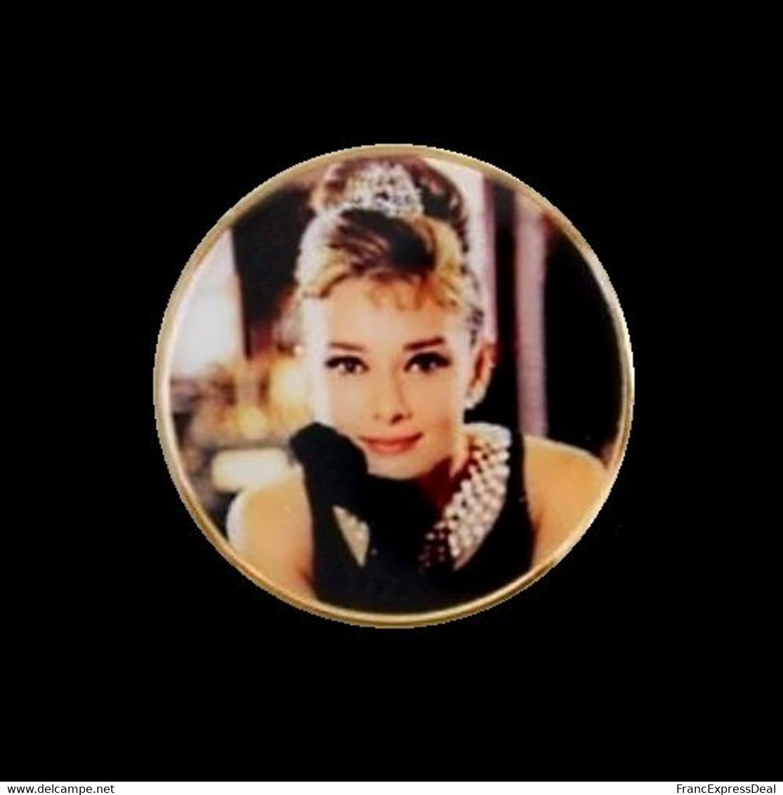 1 Pièce Plaquée OR ( GOLD Plated Coin ) - Audrey Hepburn - Other & Unclassified