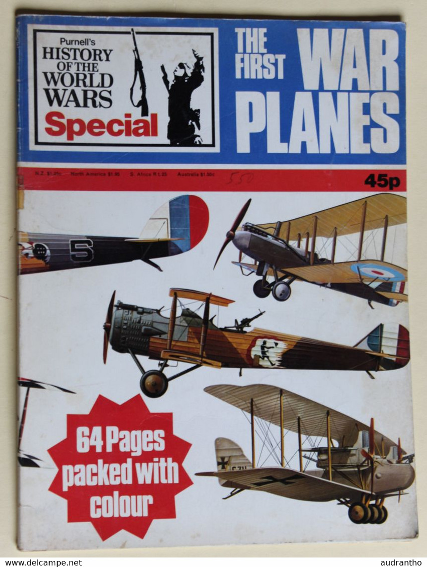 Revue De 1972 The First War Planes Purnell's History Of The World War WW1 Guerre 14-18 Aviation Militaire - Inglese