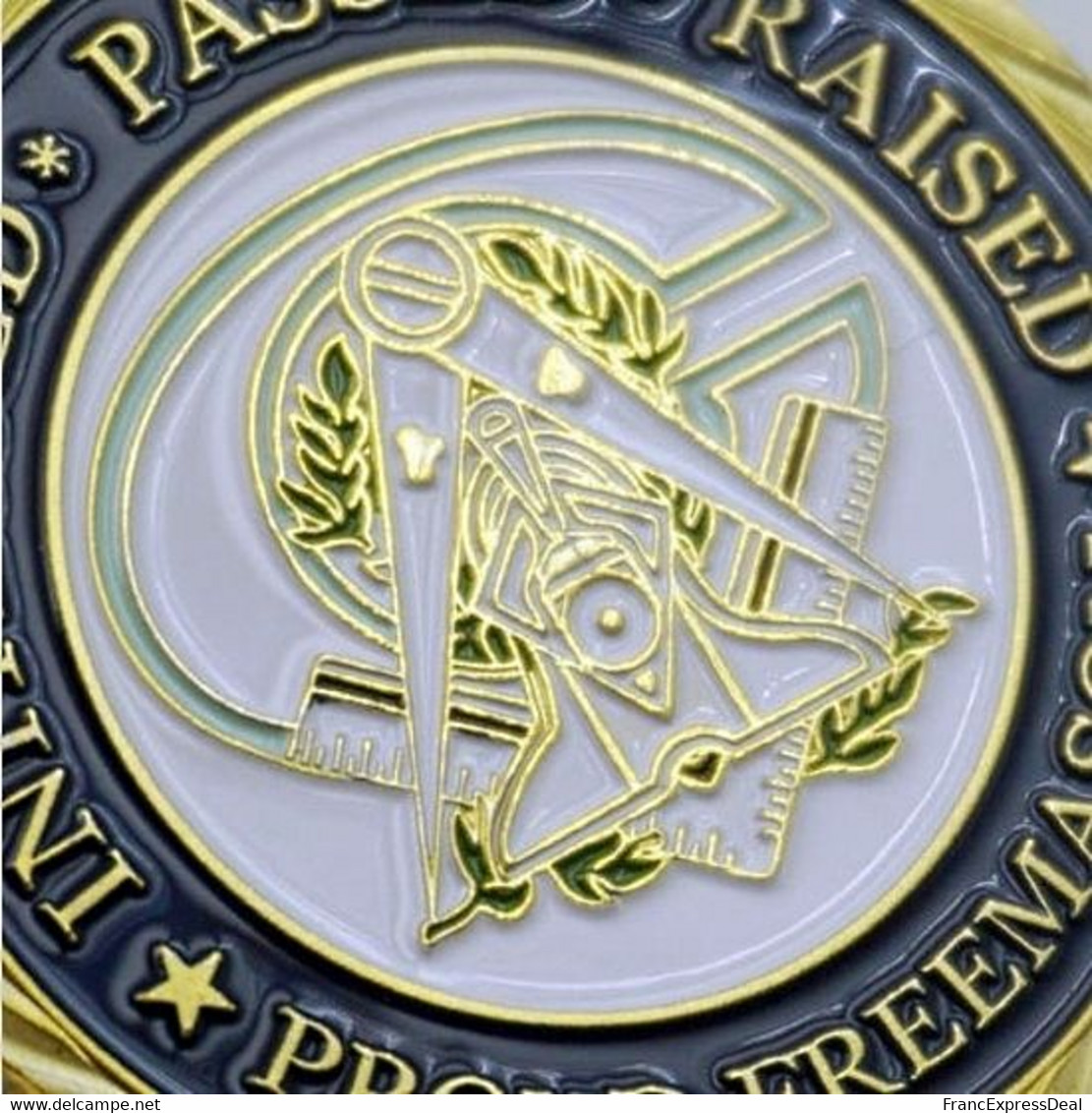 1 Pièce Plaquée OR ( GOLD Plated Coin ) - Franc Maçon Freemason Masonic ( Ref 3A ) - Altri & Non Classificati