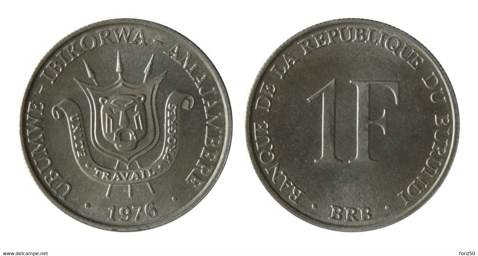 BURUNDI * 1 Francs 1976 * F D C * Nr 10608 - Burundi