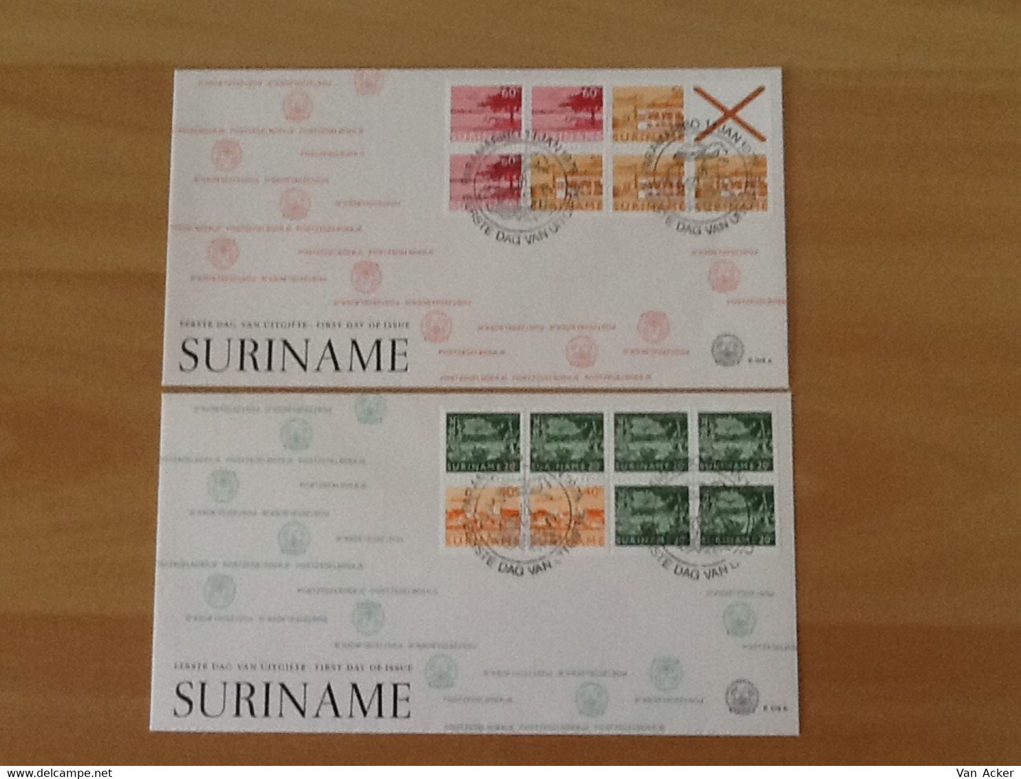 Suriname E 019a /E 019b FDC Booklet. - Suriname