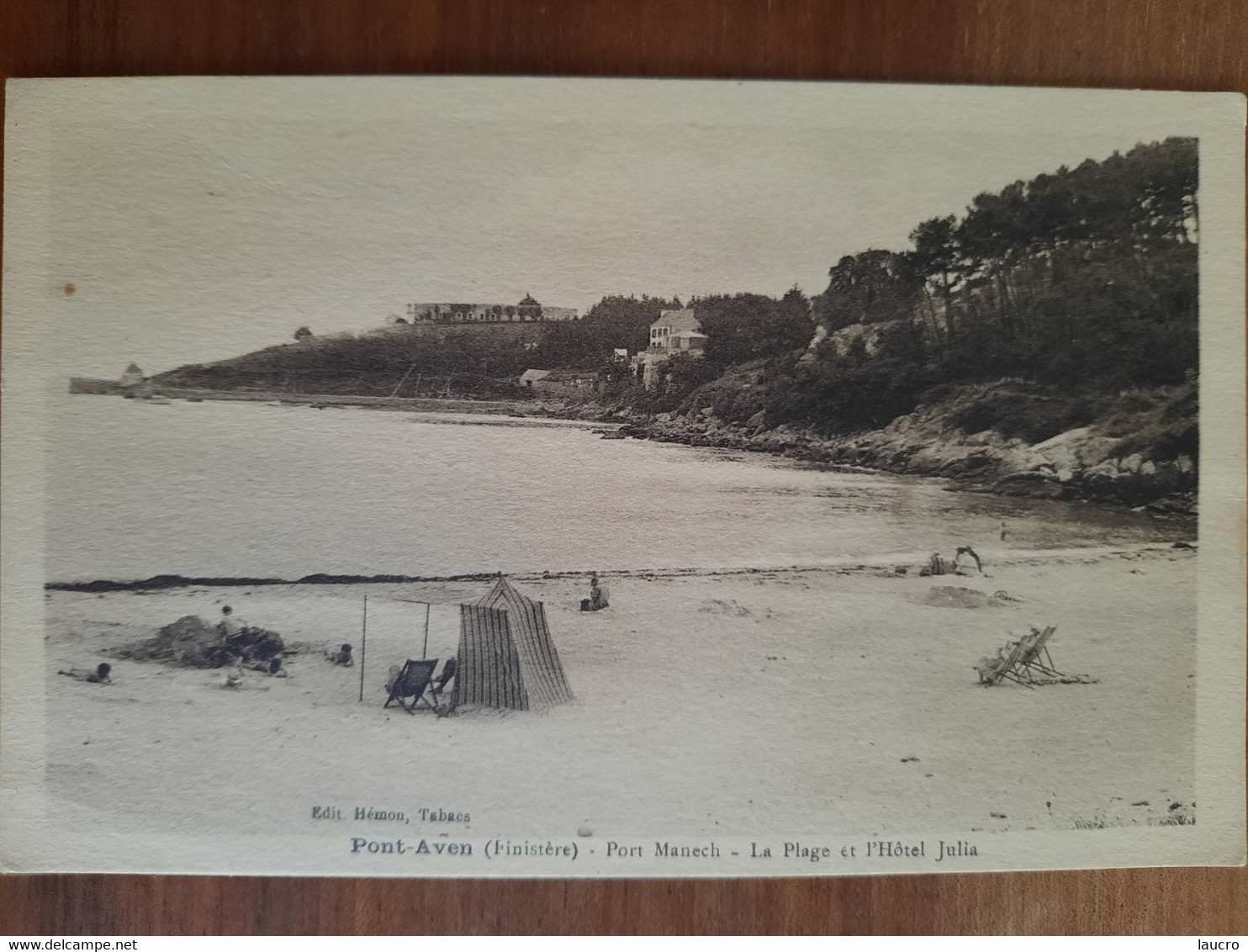 Nevez.Pont-Aven.Port Manech.la Plage Et L'hôtel Julia - Névez