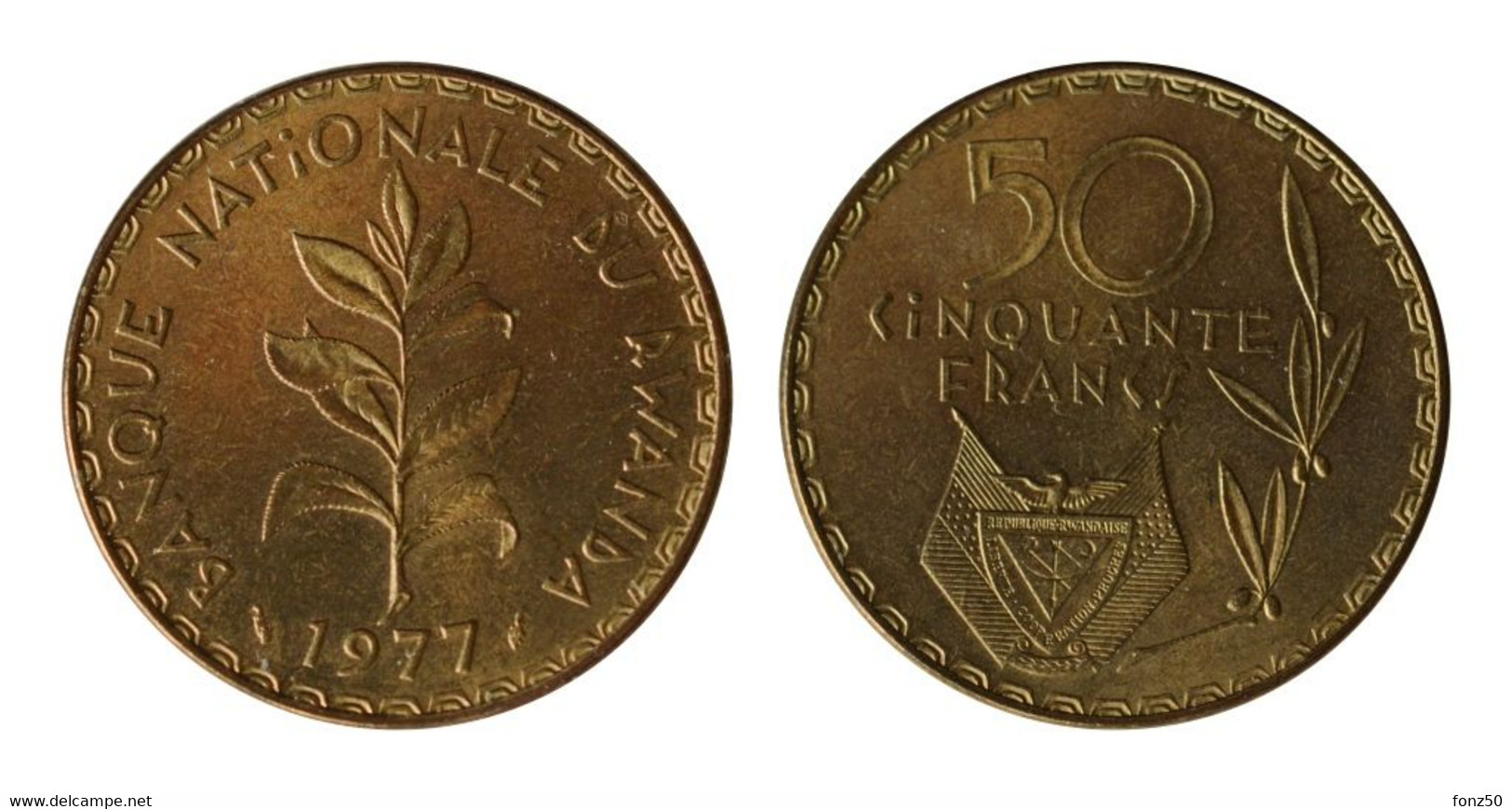 RWANDA * 50 Frank 1977 * F D C * Nr 10611 - Rwanda