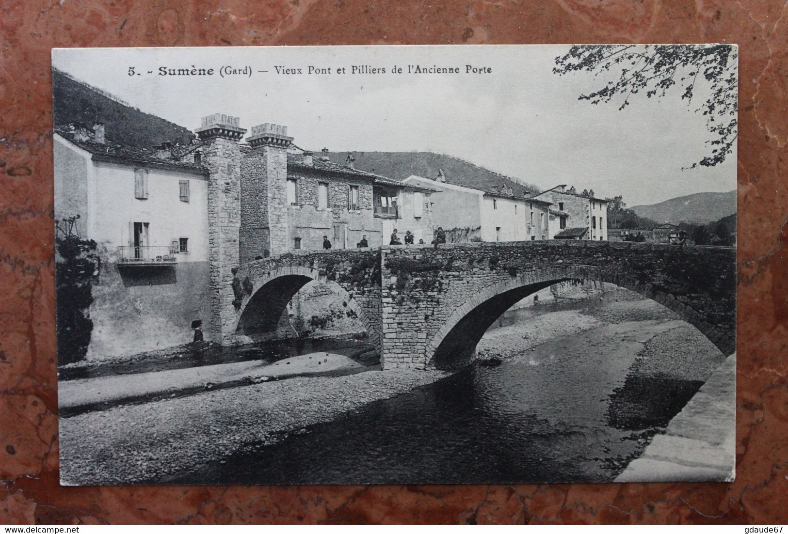 SUMENE (30) - VIEUX PONT ET PILLIERS DE L'ANCIENNE PORTE - Sumène