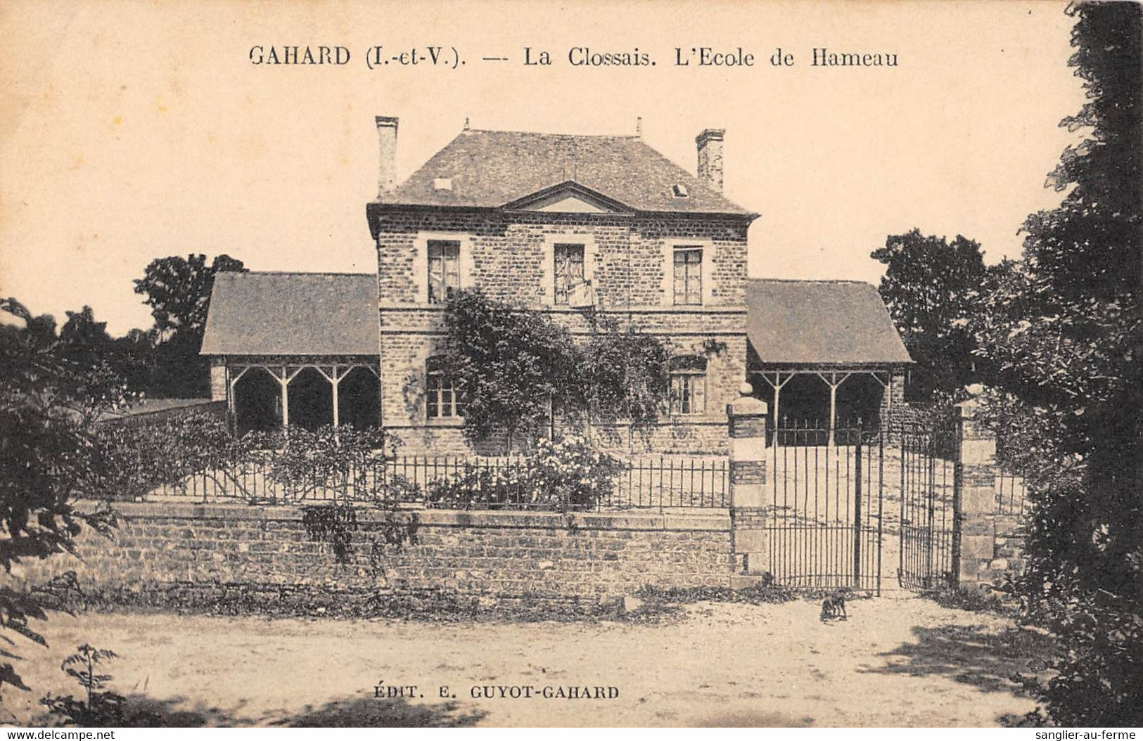 CPA 35 GAHARD LE CLOSSAIS L'ECOLE DE HAMEAU - Sonstige & Ohne Zuordnung