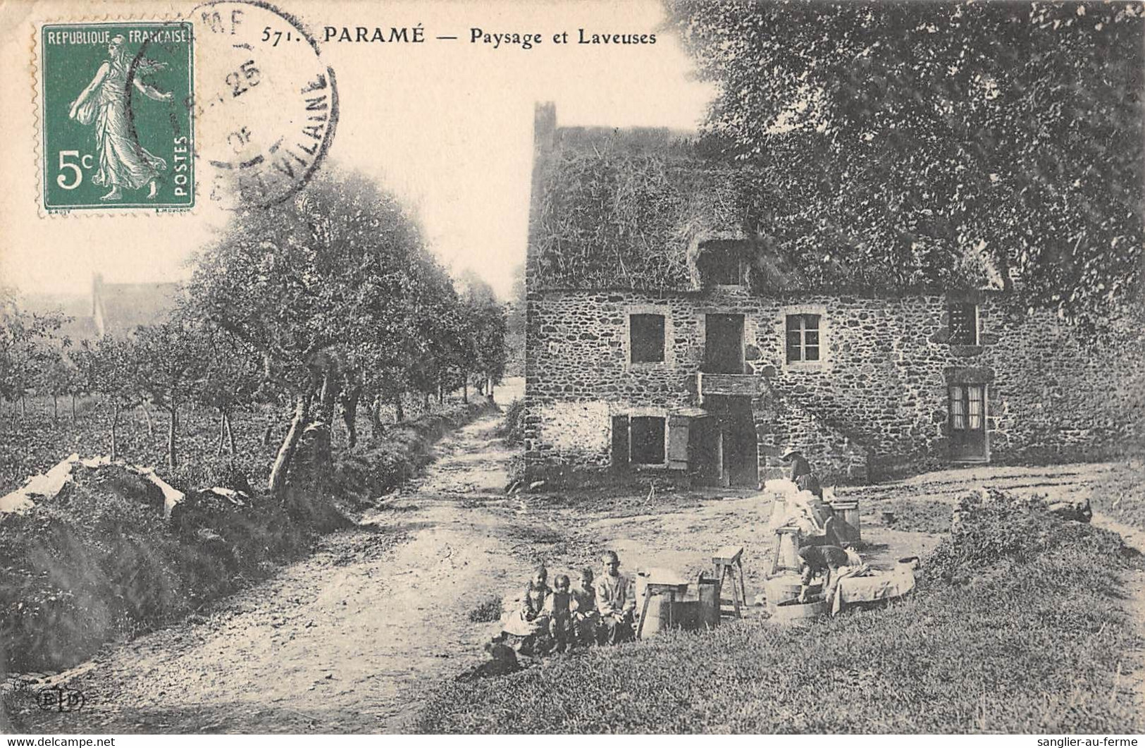 CPA 35 PARAME PAYSAGE ET LAVEUSES - Parame