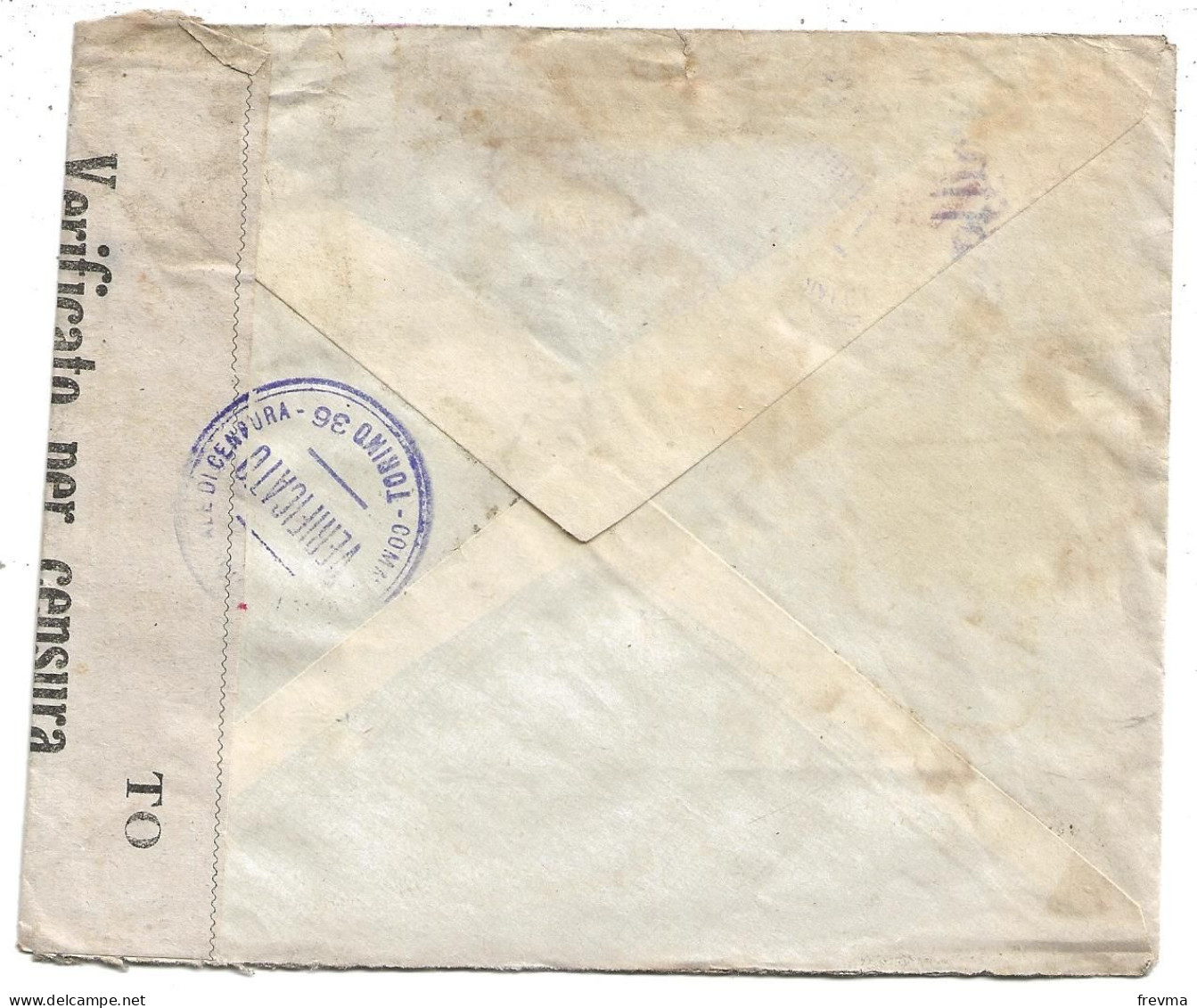 Enveloppe Italie Obliteration Udine Cachet Torino Verificato Censura Obercommandoder Wehrmacht 1940 - Sonstige & Ohne Zuordnung