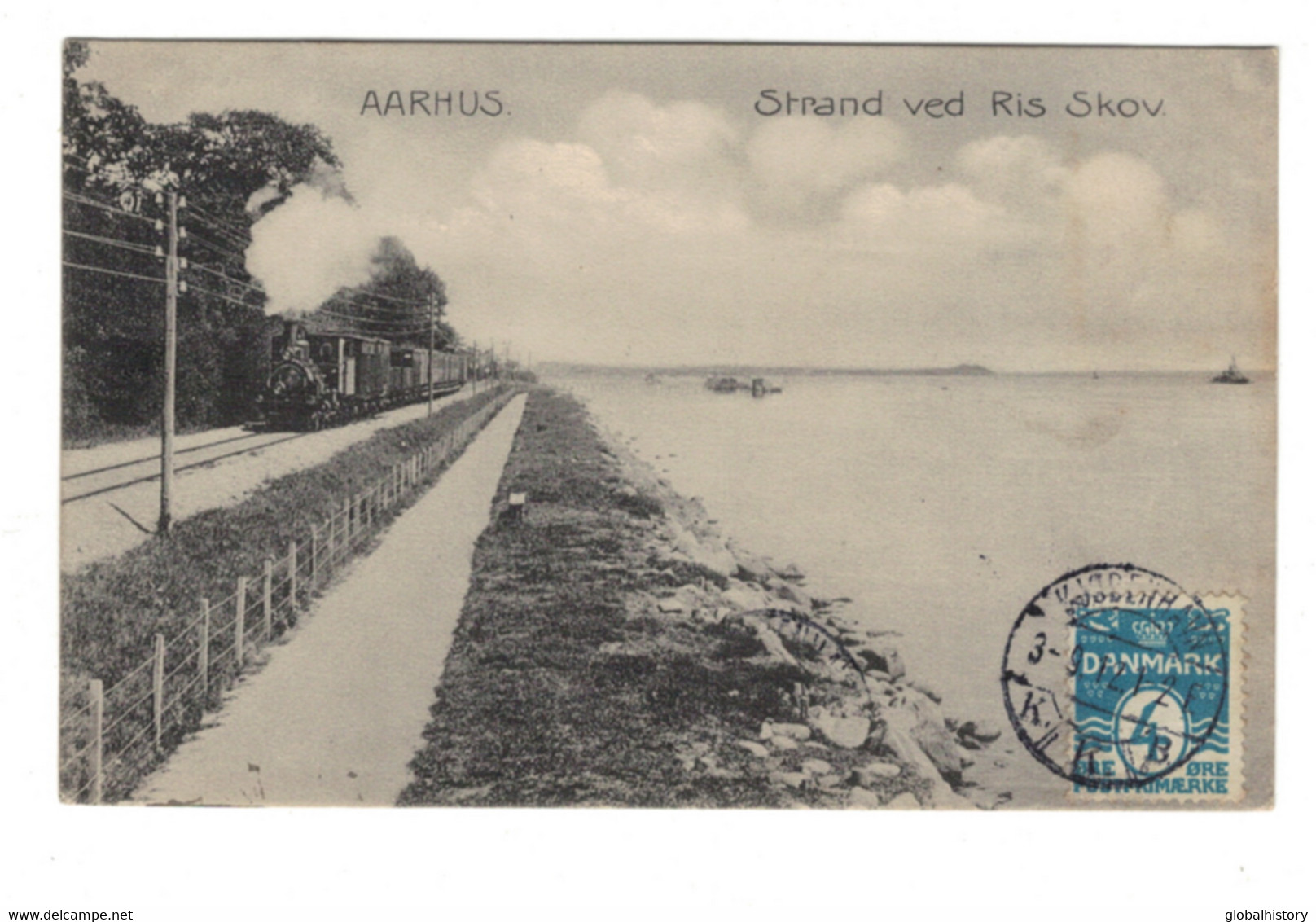 DG1786 - DENMARK - AARHUS - STRAND Ved RIS SKOV - TRAIN - RAILWAY - Denmark