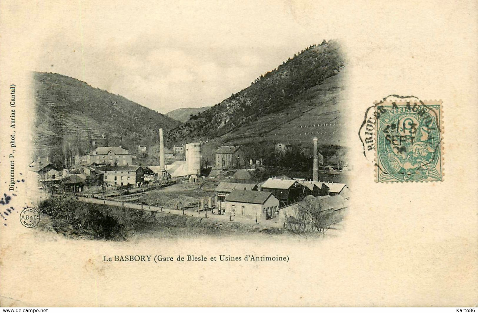 Le Basbory * Le Babory Besle * Gare De Besle Et Usines D'Antimoine * 1905 - Blesle