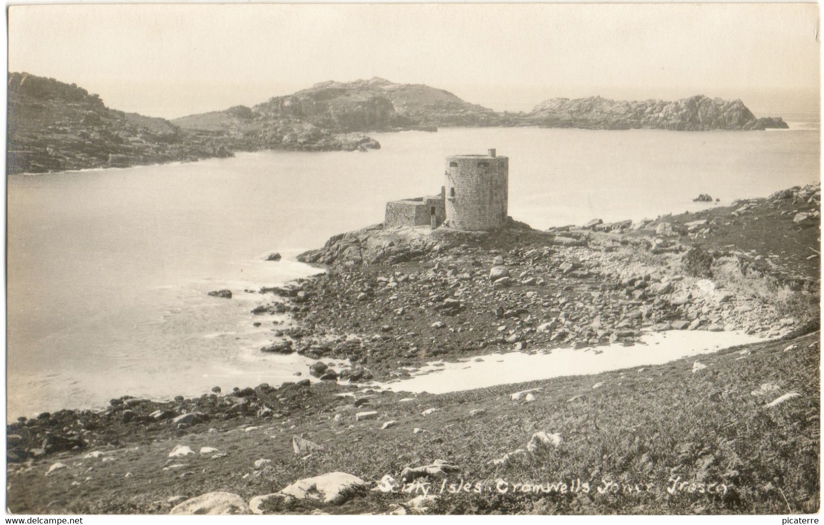 Scilly Isles,Cromwells Tower,Tresco (Real Photograph) - Scilly Isles