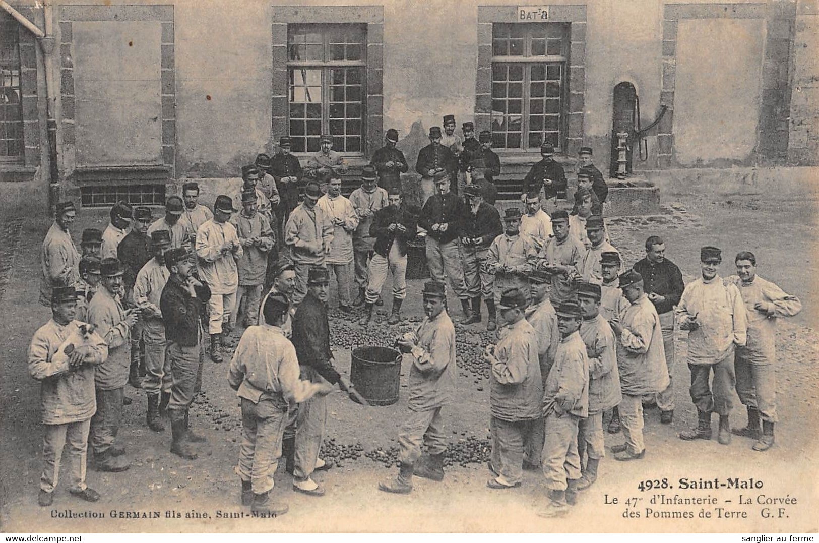 CPA 35 SAINT MALO LE 47e D'INFANTERIE LA CORVEE DES POMMES DE TERRE - Saint Malo