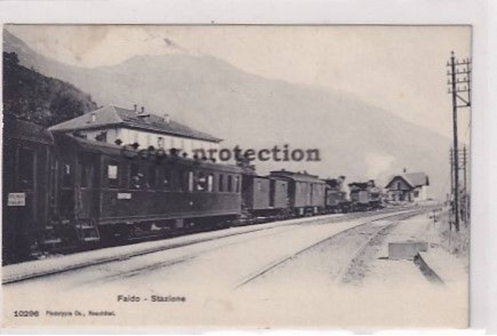 Faido - Stazione - Treno Del Gottardo Con Doppia Locomotiva A Vapore - 1909          (P-331-10122) - Faido