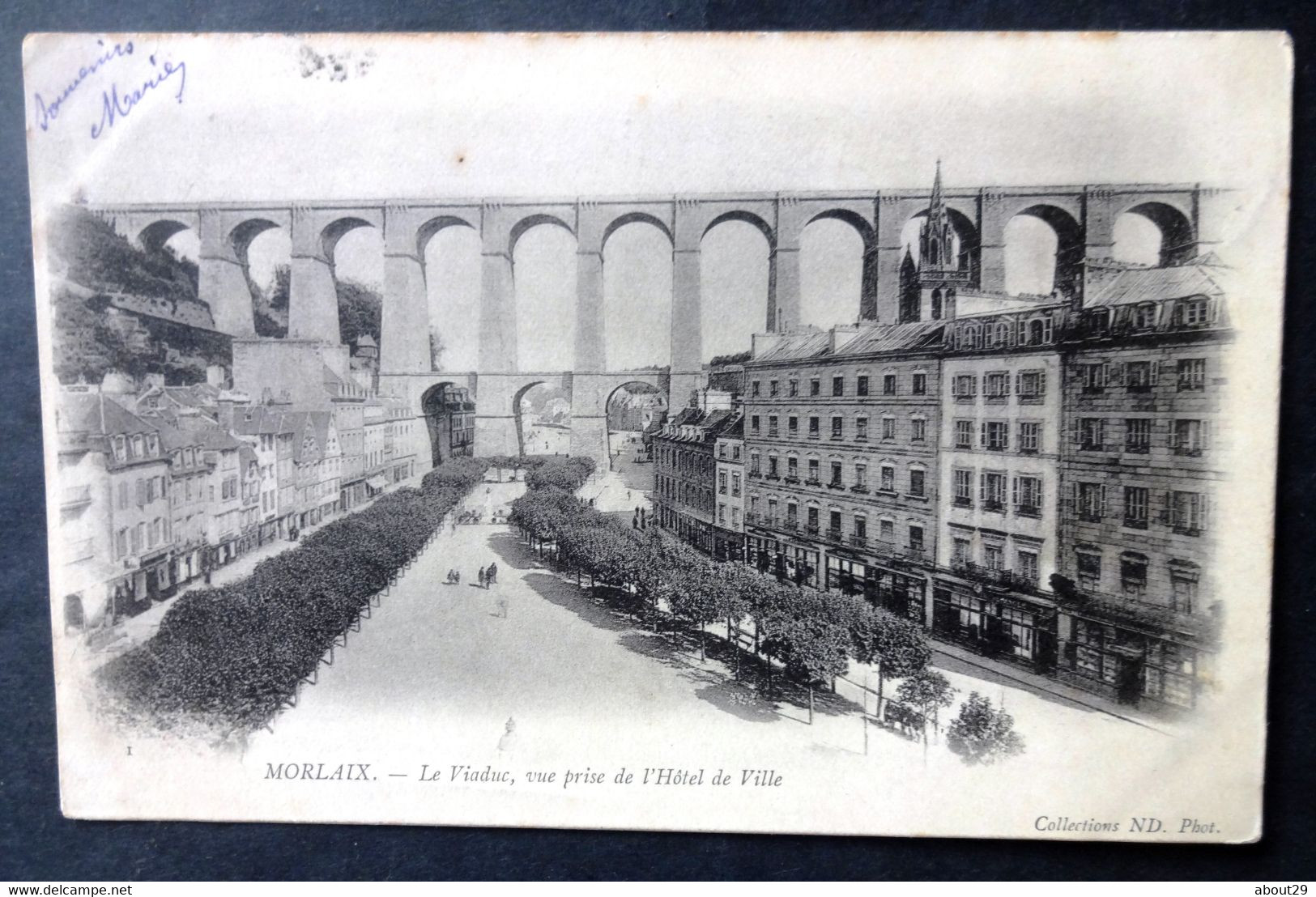 CPA 29 MORLAIX - Le Viaduc, Vue Prise De L'Hôtel De Ville - ND 1 Précurseur - Réf. R 159 - Morlaix