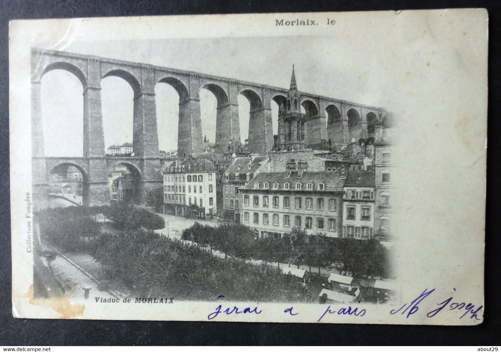 CPA 29 MORLAIX - RARE - Viaduc - Collection Fougère Précurseur - Réf. R 154 - Morlaix