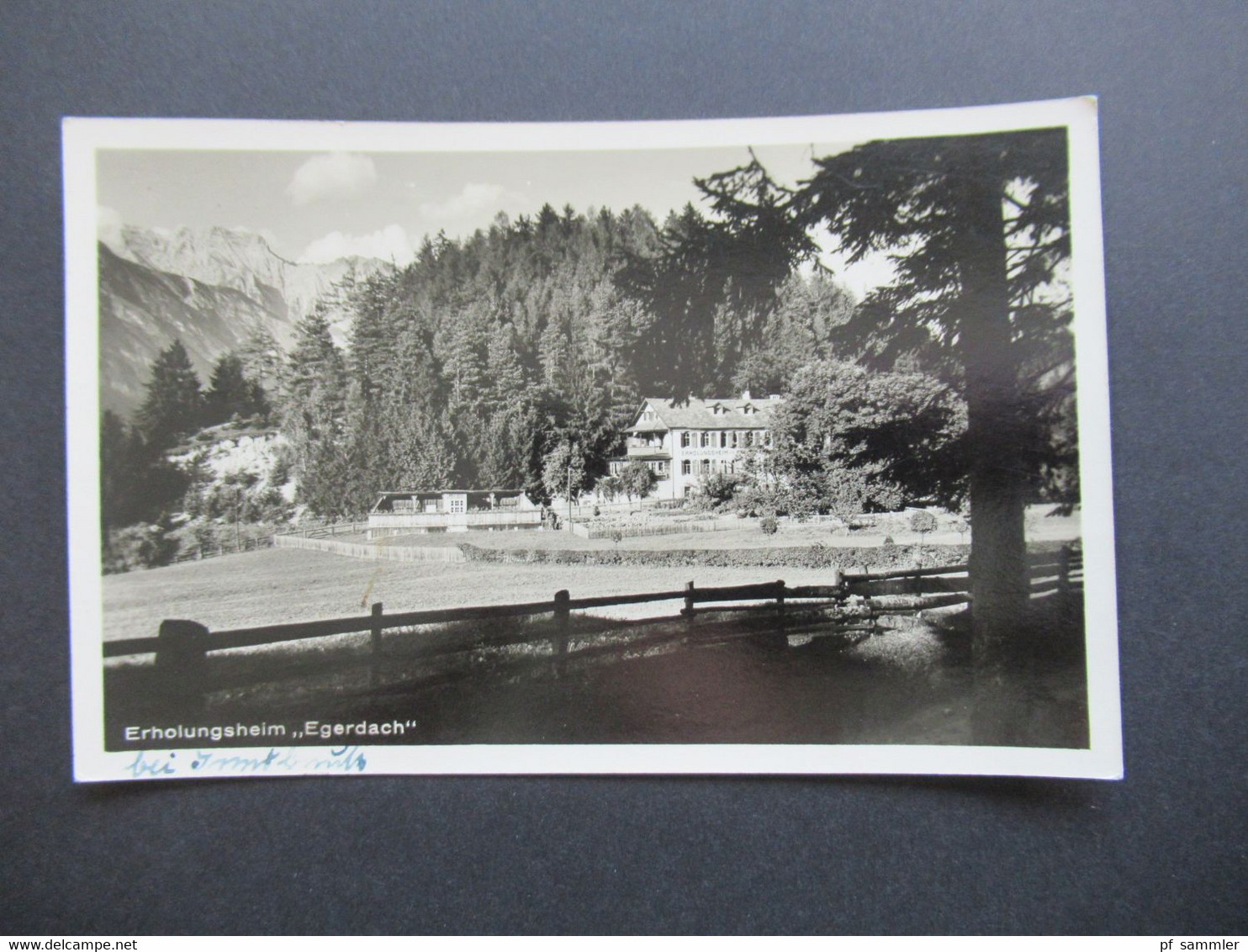 Österreich Deutsches Reich Ostmark 1941 Echtfoto AK Erholungsheim Egerdach - Innsbruck