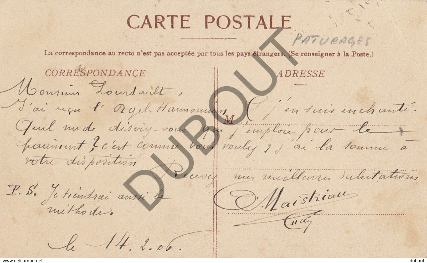 PATURAGES - Postkaart-Carte Postale -   (C788) - Colfontaine
