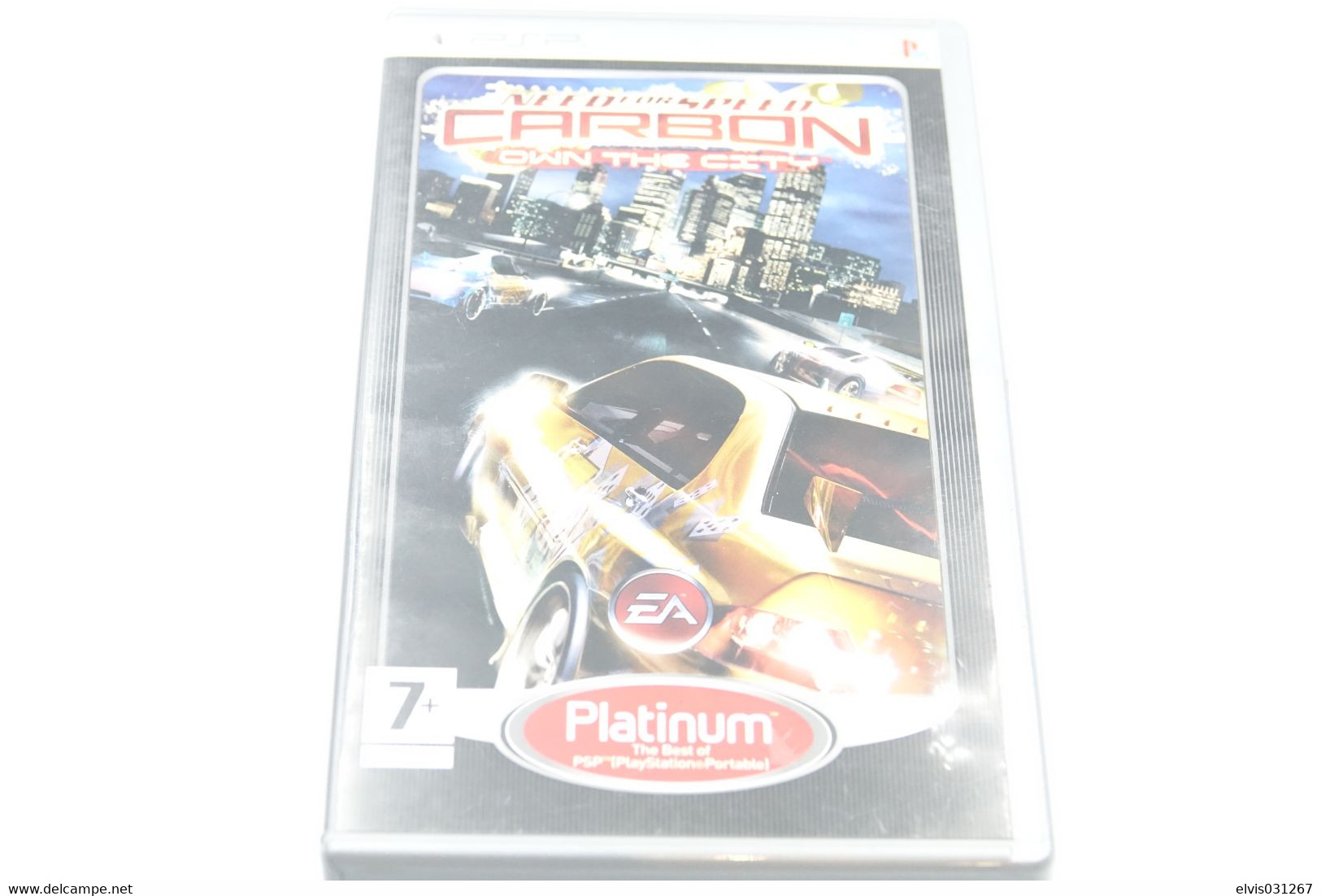 SONY PLAYSTATION PORTABLE PSP : NEED FOR SPEED CARBON OWN THE CITY PLATINUM - EA ELECTRONIC ARTS - PSP