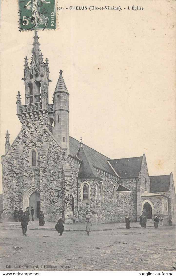 CPA 35 CHELUN EGLISE - Andere & Zonder Classificatie