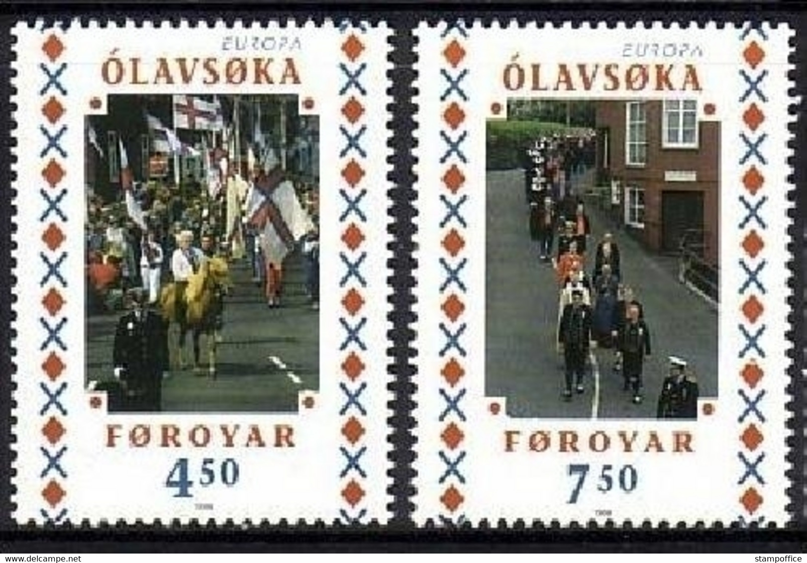 FÄRÖER MI-NR. 338-339 POSTFRISCH(MINT) EUROPA 1998 FESTE Und FEIERTAGE - 1998