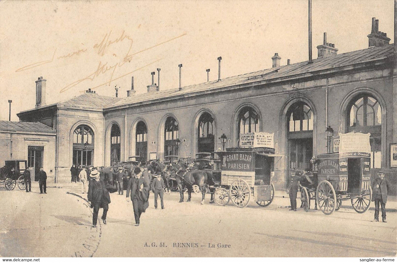 CPA 35 RENNES LA GARE - Rennes