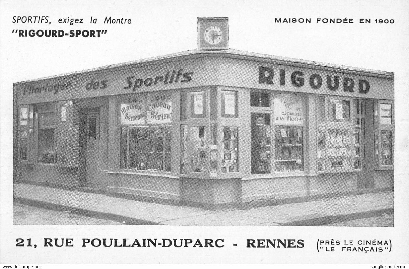 CPA 35 RENNES MAGASIN RIGOURD - Rennes