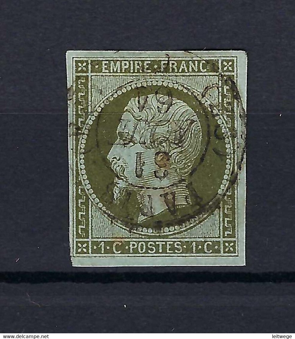 Frankreich Mi.10a Gestempelt Kat.100,-€ - 1853-1860 Napoléon III