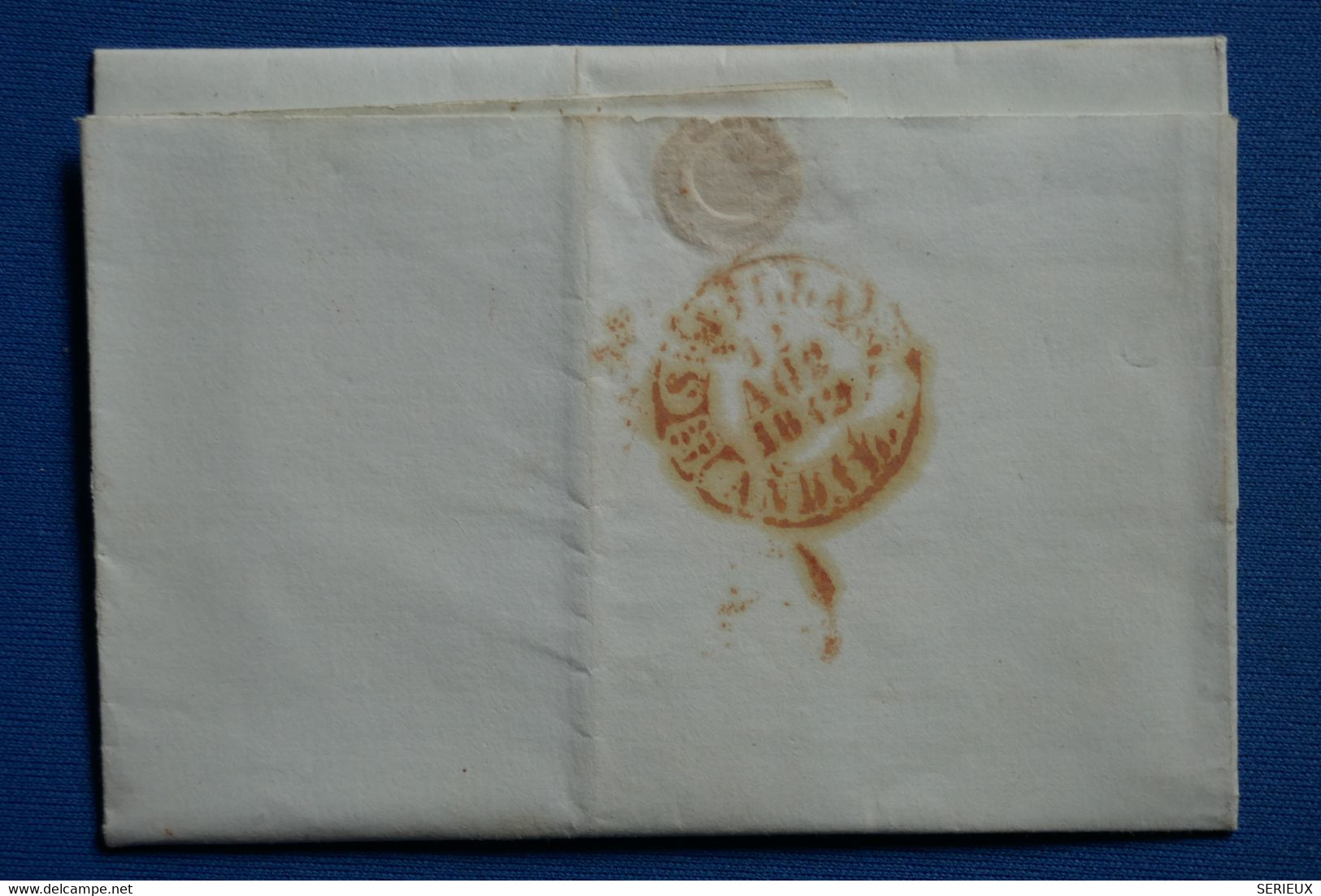 H2 ESPAGNE BELLE LETTRE 1842 CADIZ POUR SEVILLA+ TAXE 6 REALS + AFFRANCH. INTERESSANT - ...-1850 Voorfilatelie