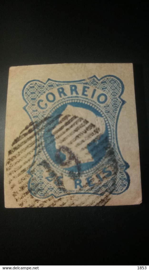 D.MARIA II - MARCOFILIA - 1ªREFORMA (61) GUIMARÂES EM COR PRETO - Used Stamps