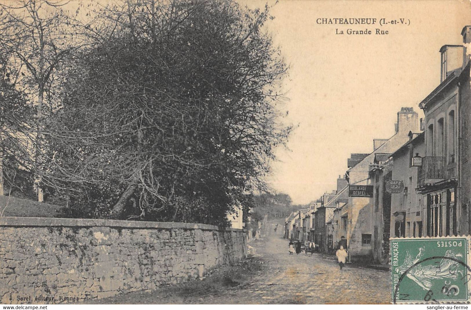 CPA 35 CHATEAUNEUF LA GRANDE RUE - Other & Unclassified