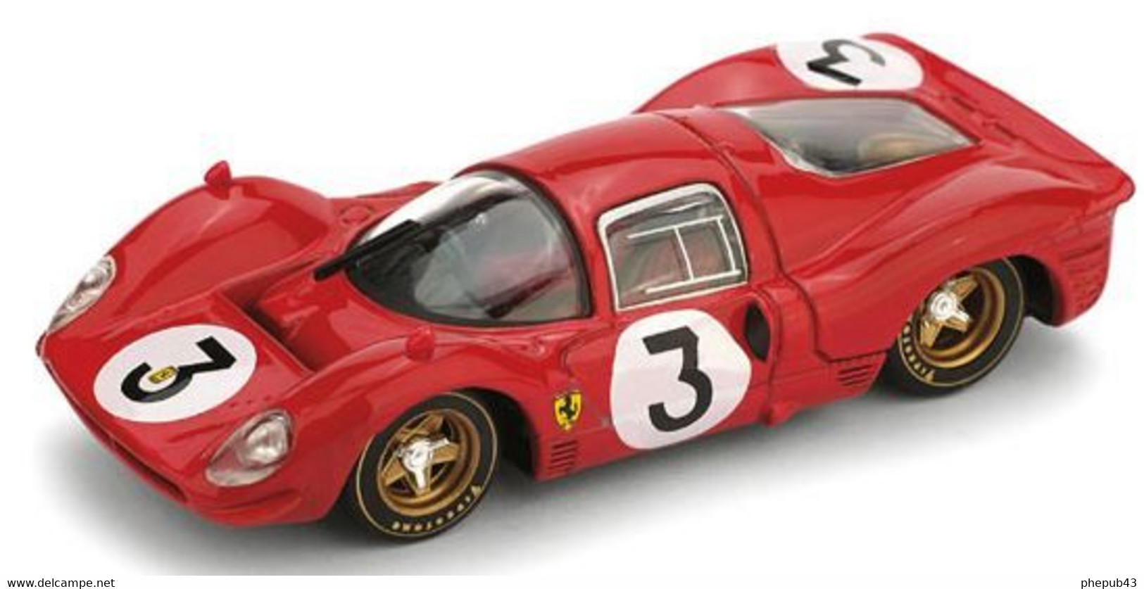 Ferrari 330 P4 - Bandini/Amon - 1st 1000 Kms Monza 1967 #3 - Brumm - Brumm