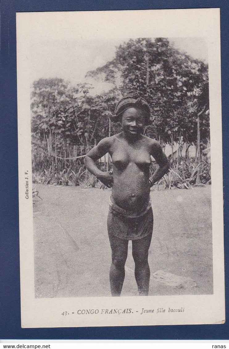 CPA Congo Français Afrique Noire Non Circulé Type Nu Féminin Femme Nue - French Congo