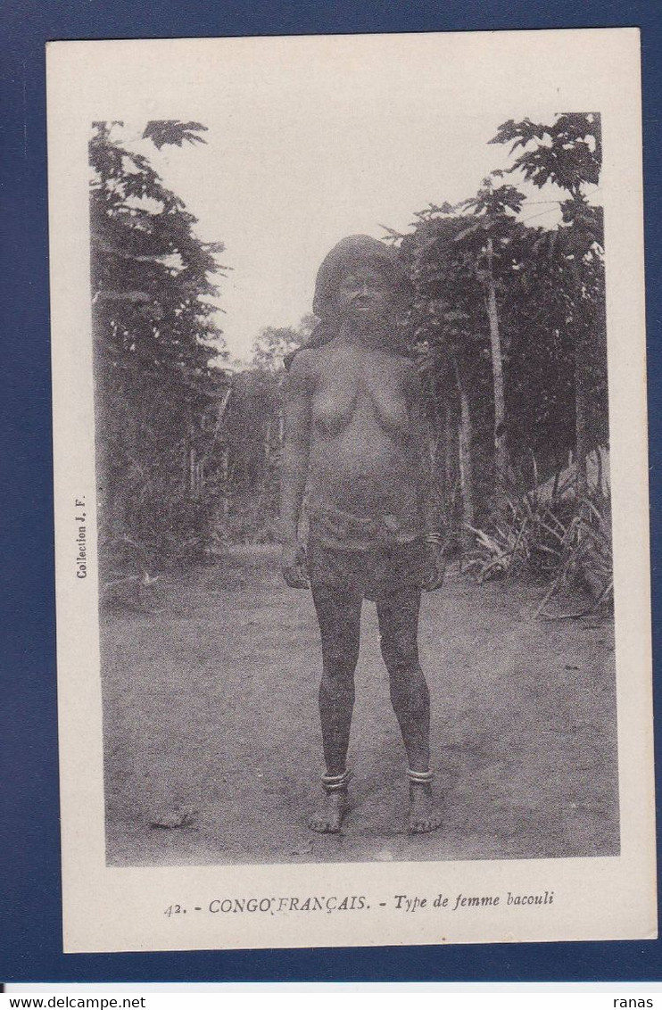 CPA Congo Français Afrique Noire Non Circulé Type Nu Féminin Femme Nue - French Congo