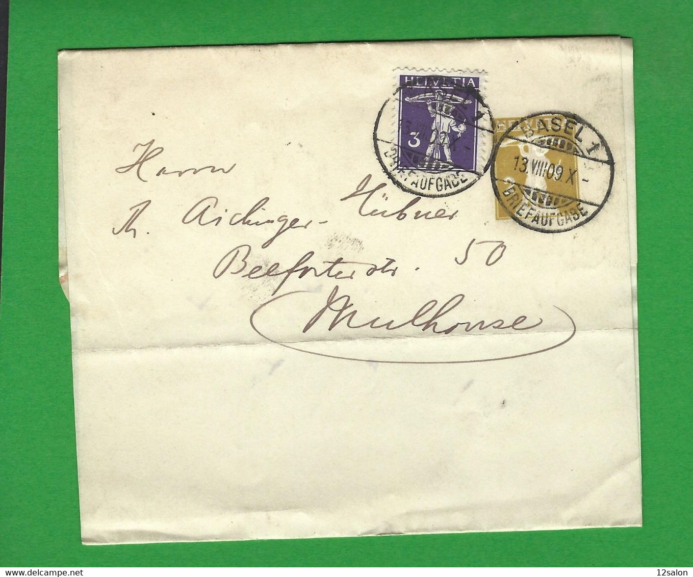 ENTIERS POSTAUX SUISSE Obl BASEL - Stamped Stationery