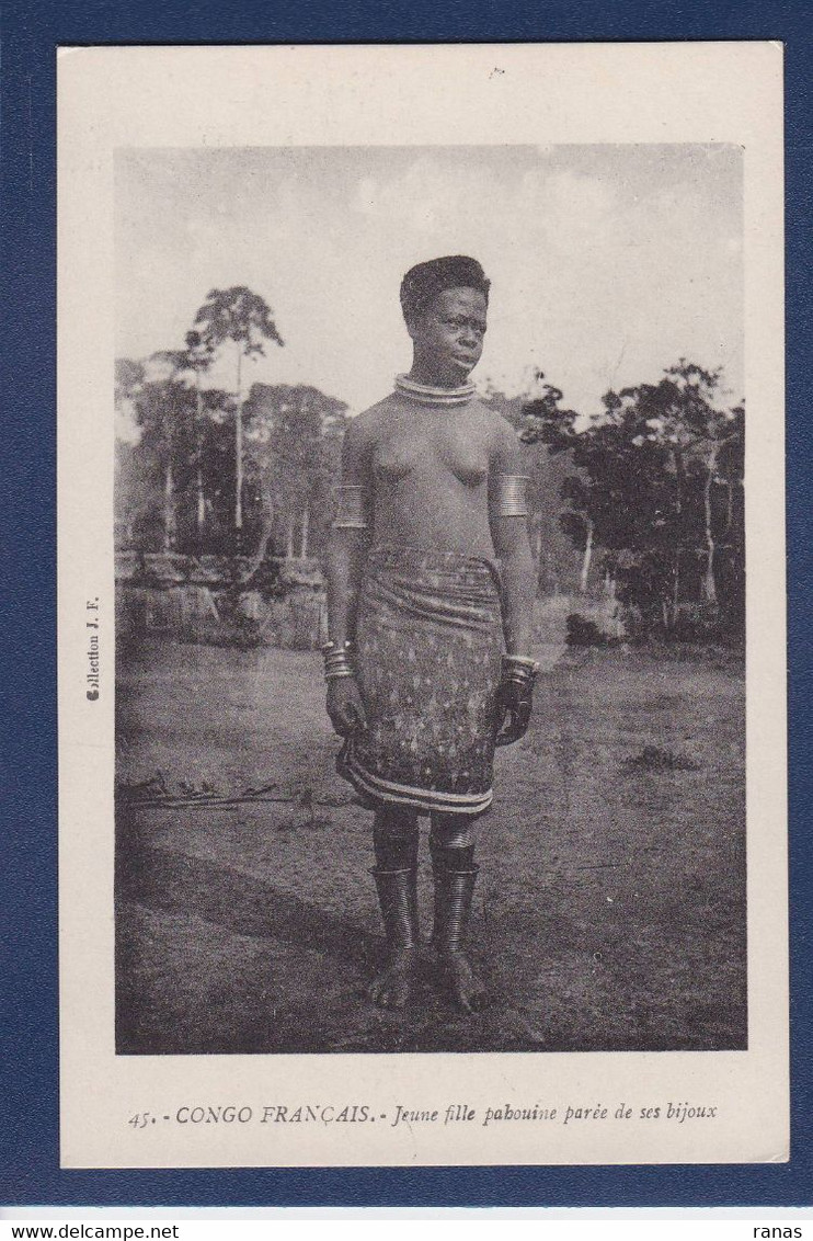 CPA Congo Français Afrique Noire Non Circulé Type Nu Féminin Femme Nue - French Congo