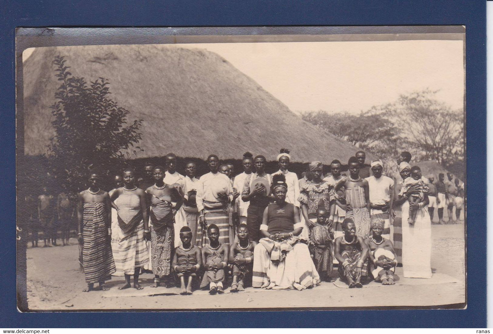 CPA Congo Français Afrique Noire Non Circulé Carte Photo Types - Congo Français