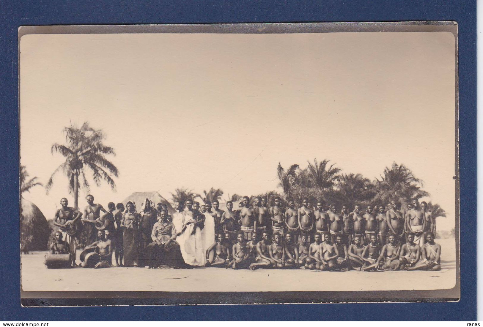 CPA Congo Français Afrique Noire Non Circulé Carte Photo Types - Congo Francese