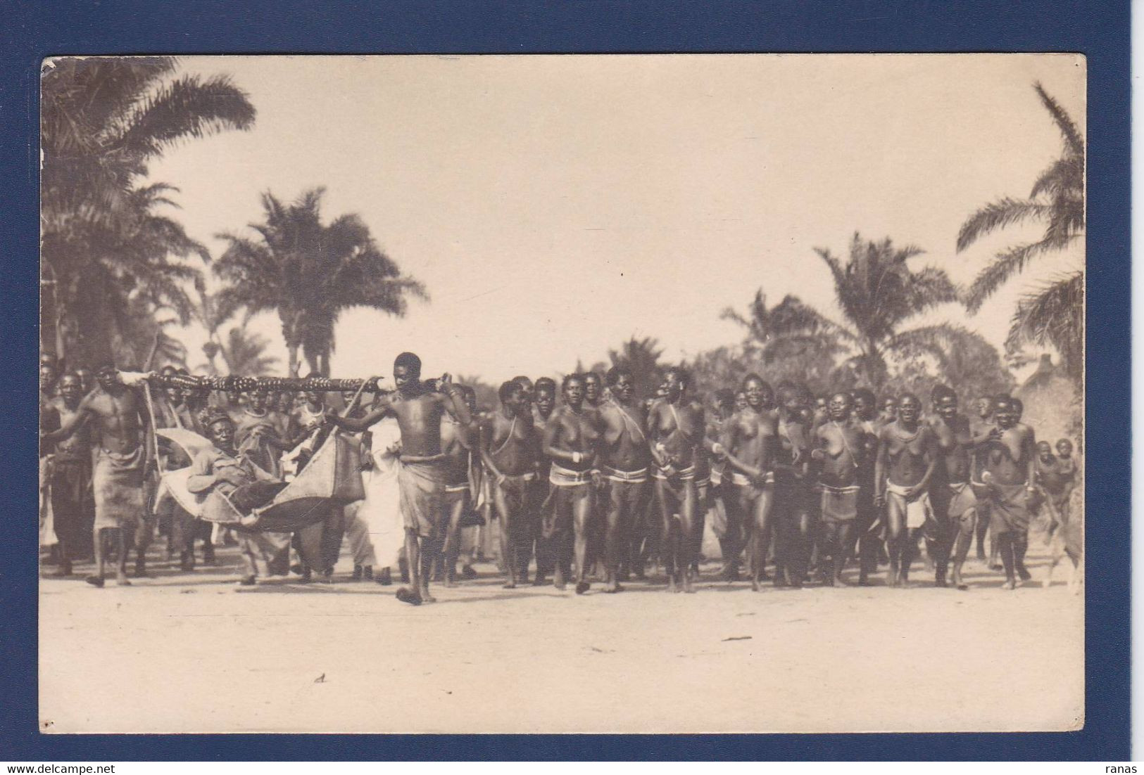 CPA Congo Français Afrique Noire Non Circulé Carte Photo Types - French Congo