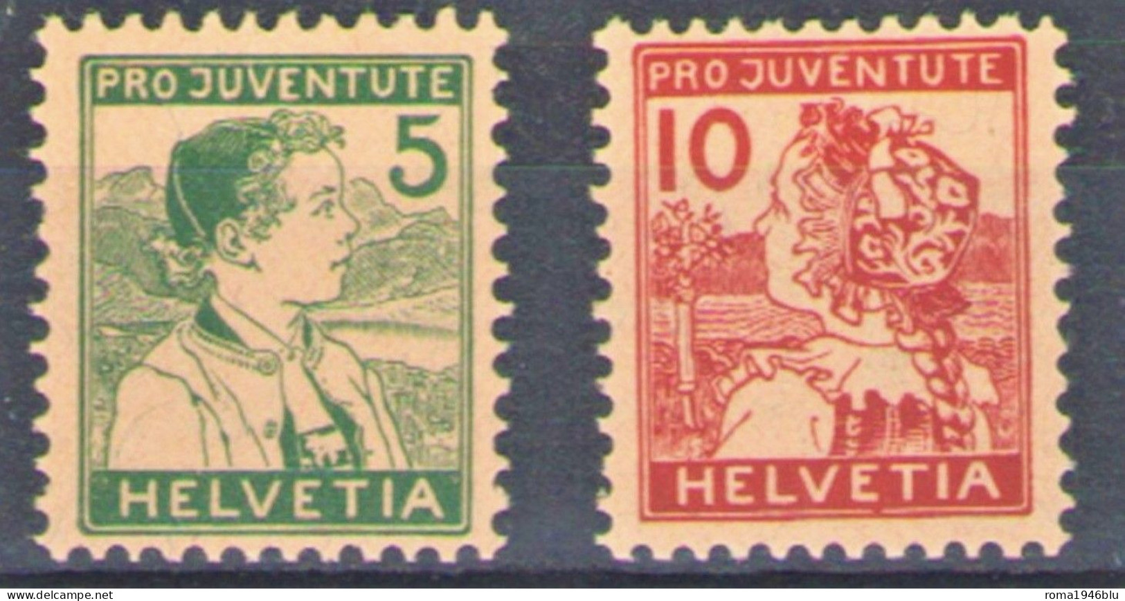 SVIZZERA 1915 PRO JUVENTUTE ** MNH - Ongebruikt