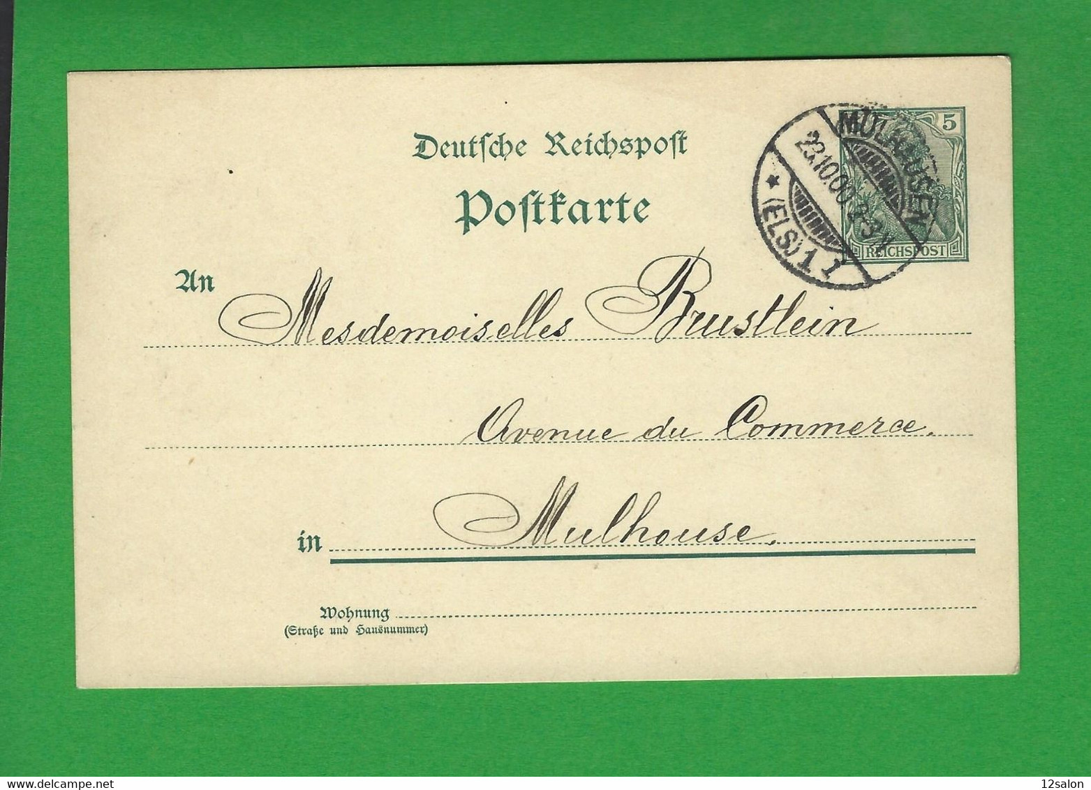 ENTIERS POSTAUX ALLEMAGNE Obl MULHAUSEN - Altri & Non Classificati