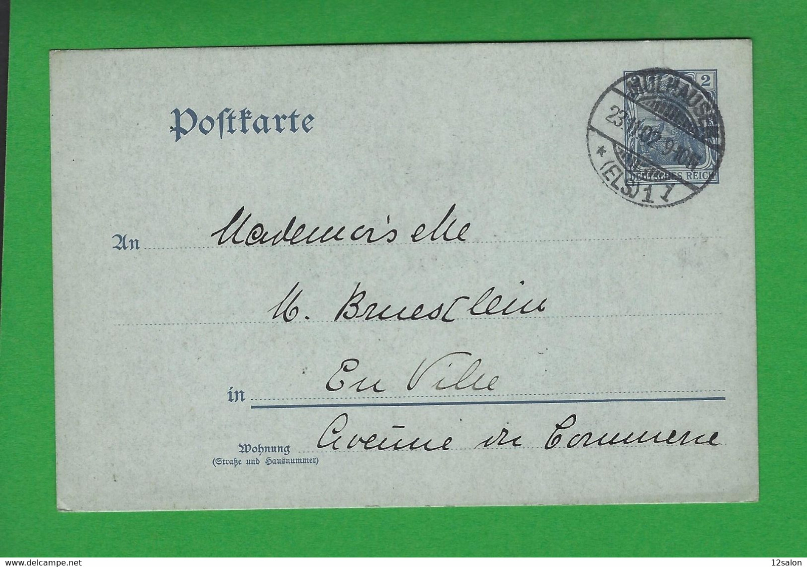 ENTIERS POSTAUX ALLEMAGNE Obl MULHAUSEN - Altri & Non Classificati