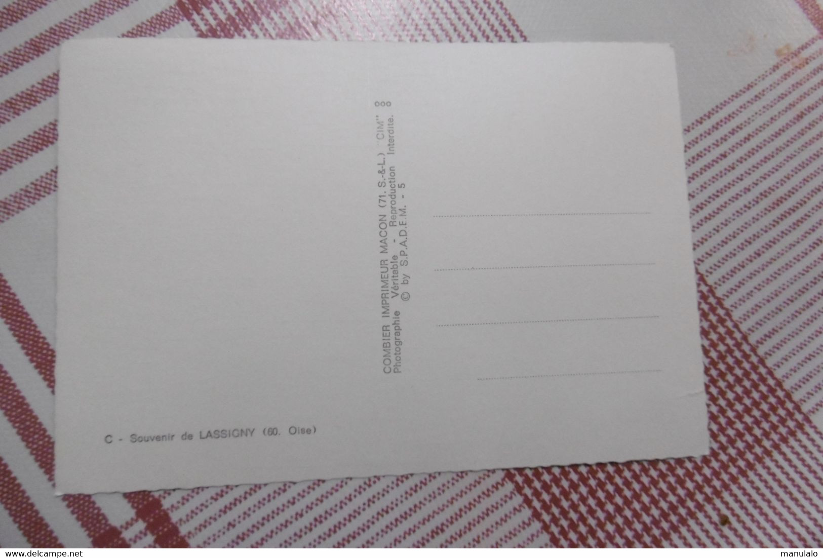 D 60 - Souvenir De Lassigny - Lassigny