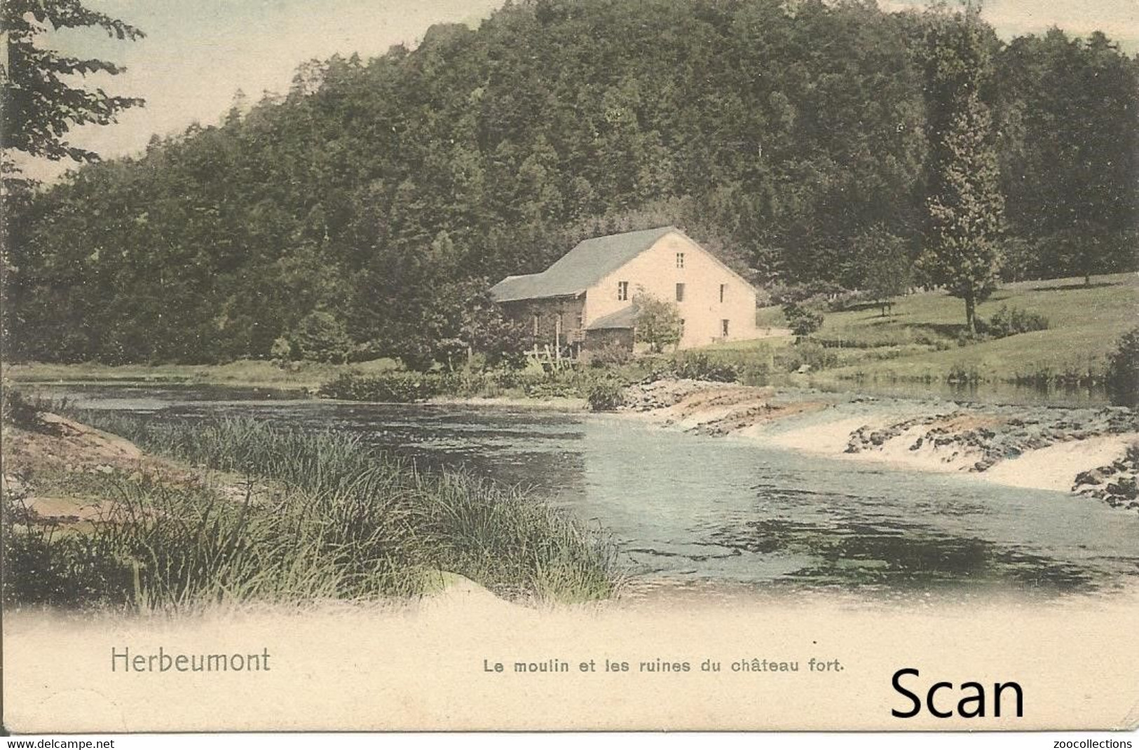 Herbeumont - Le Moulin Et Les Ruines Du Château Fo  - Nels - Série 40 - No. 196 - Une Des 305 - Carte Postale En Couleur - Herbeumont