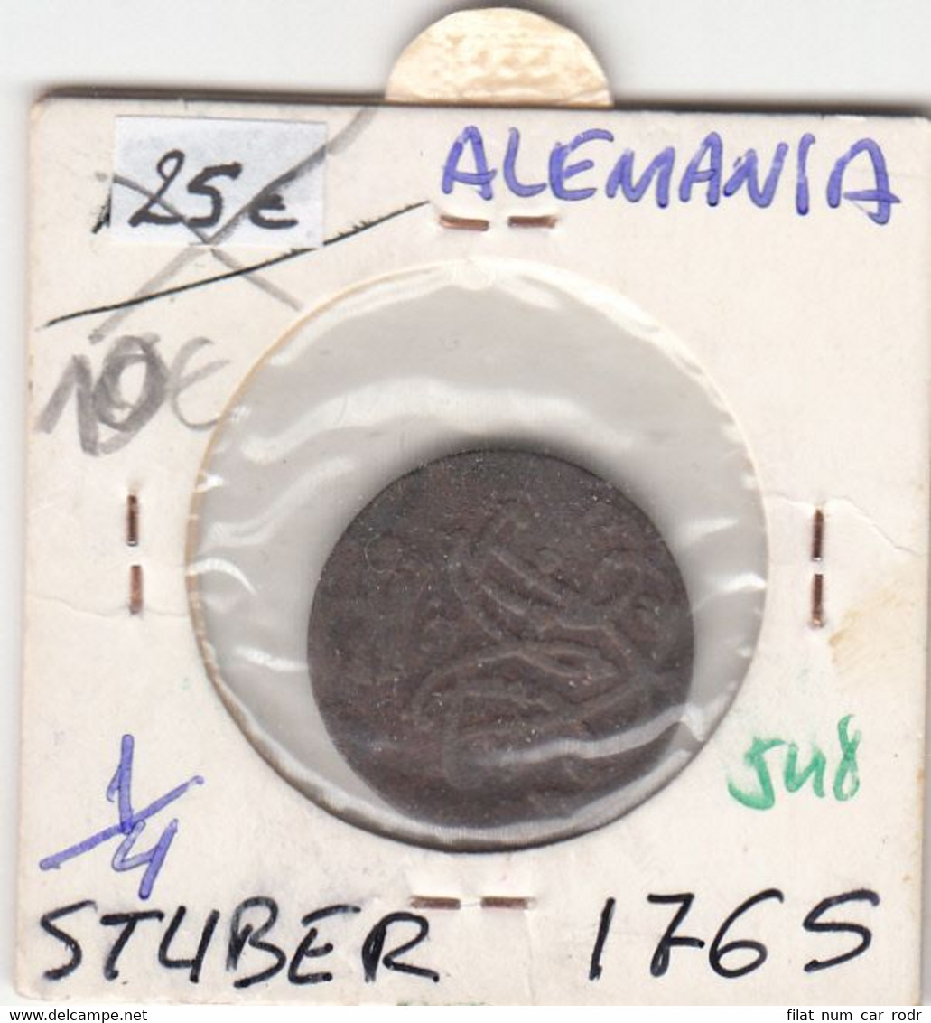 CR0548 MONEDA ALEMANIA 0,25 STUBER 1765 10 - Other & Unclassified