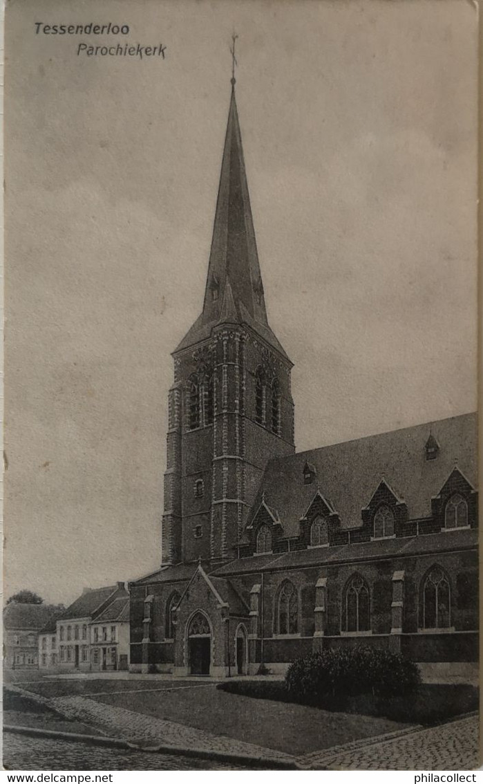 Tessenderloo - Tessenderlo // Parochiekerk (ander Zicht) 1910 - Tessenderlo