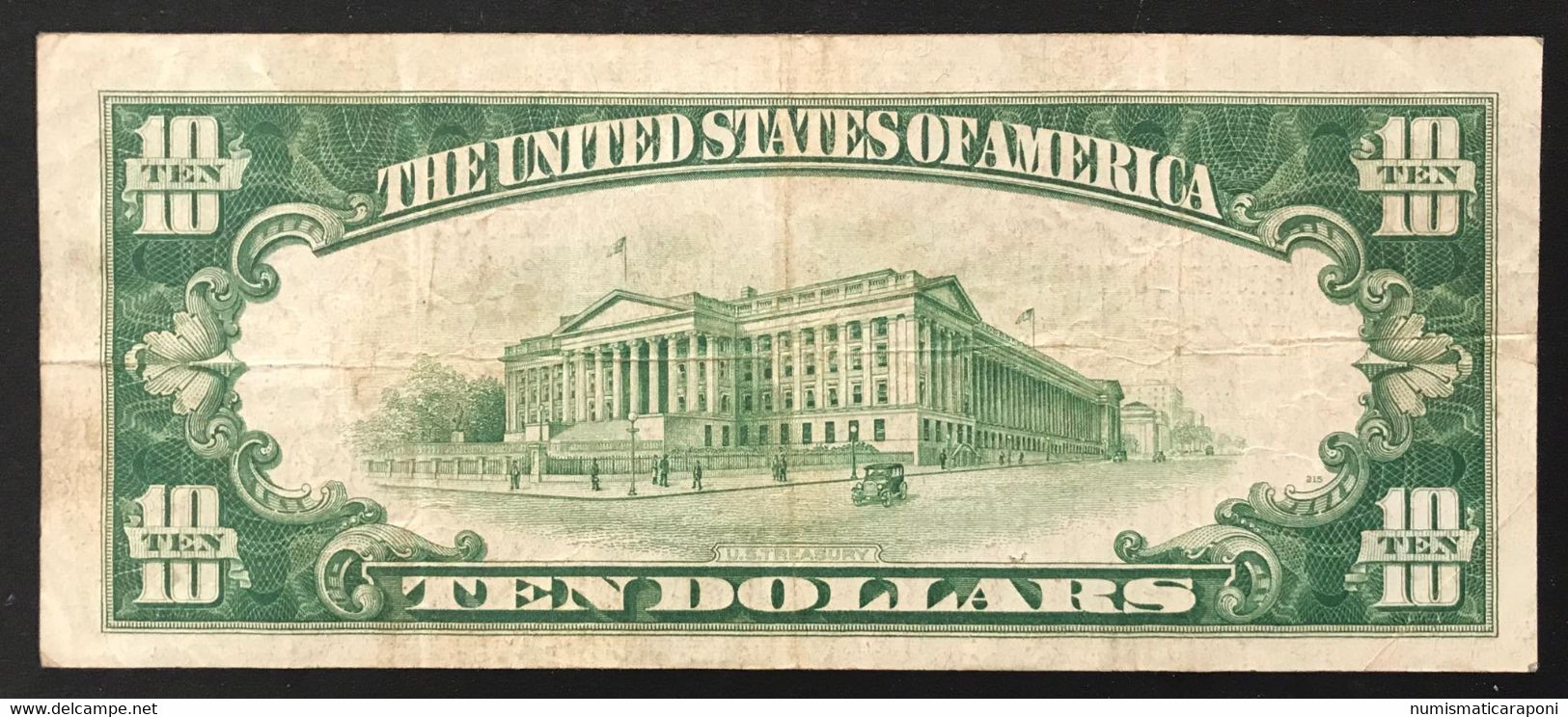 Usa U.s.a. 10 Dollars 1929 National Bank Of La Crosse Wisconsin Lotto 1519 - United States Notes (1928-1953)