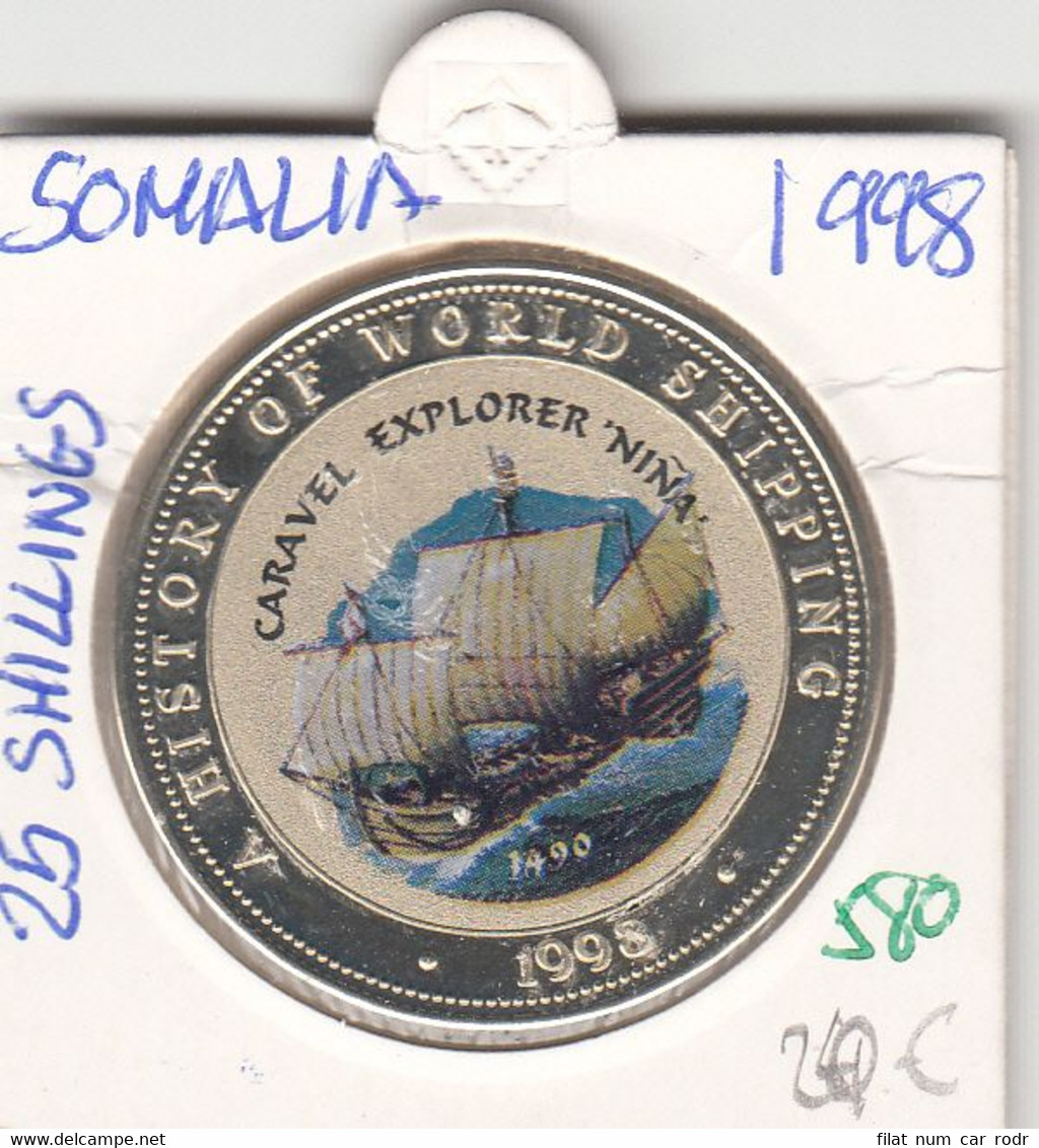 CR0580 MONEDA SOMALIA 25 SHILLINES 1998 20 - Somalie