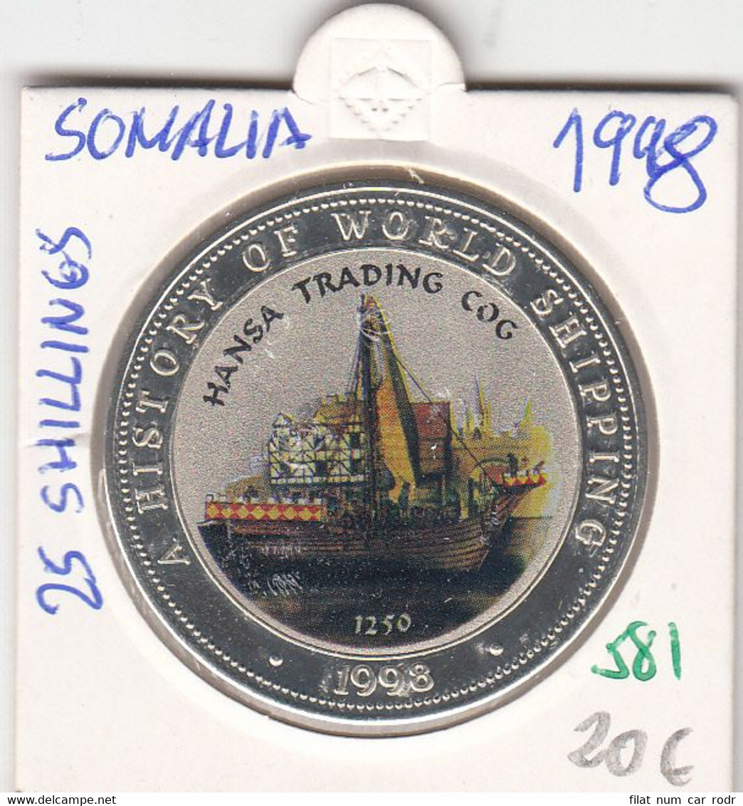 CR0581 MONEDA SOMALIA 25 SHILLINES 1998 20 - Somalia