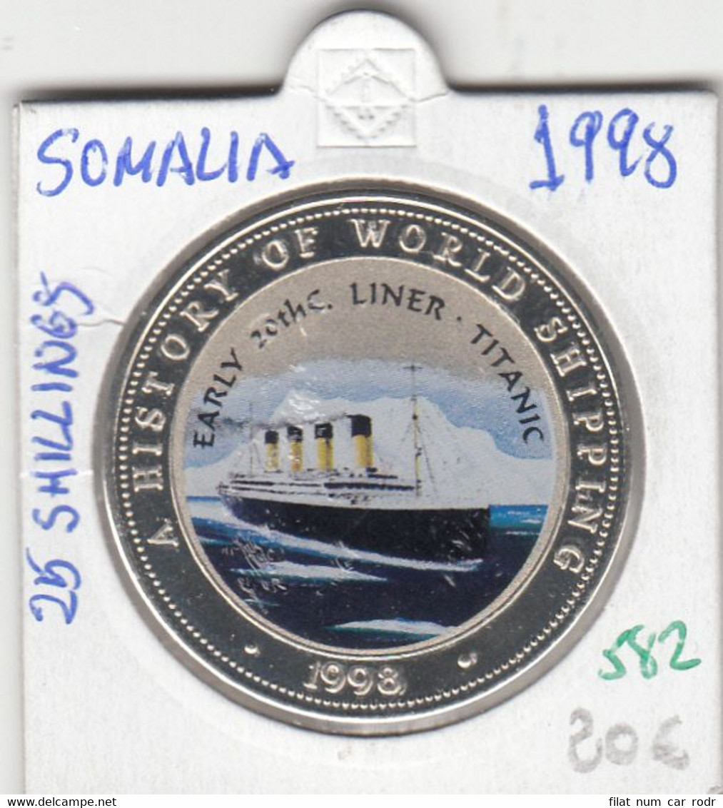 CR0582 MONEDA SOMALIA 25 SHILLINES 1998 20 - Somalie