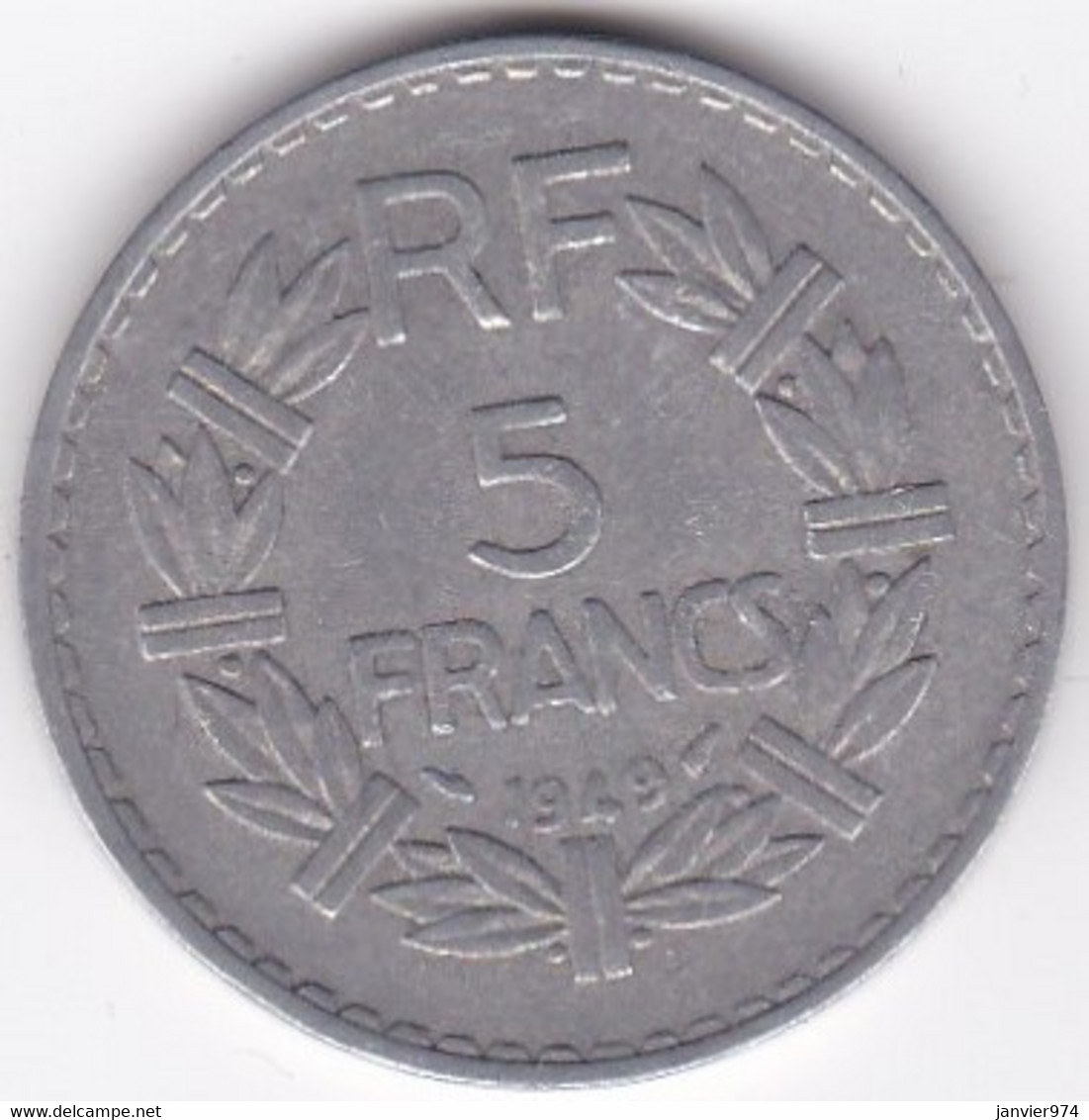 5 FRANCS 1949 (9 Fermé) Aluminium - 5 Francs